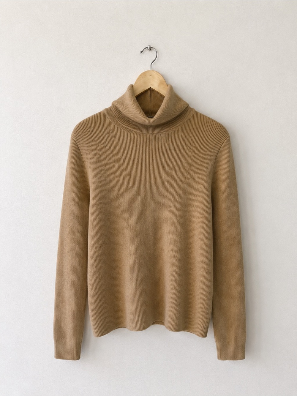 Vintage Camel Cowl Neck Sweater 70s
